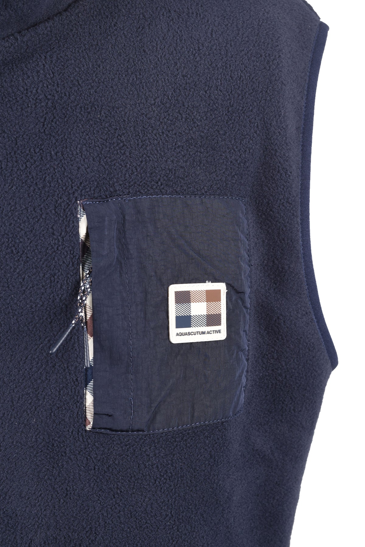 AQUASCUTUM POLAR FLEECE GILET NAVY
