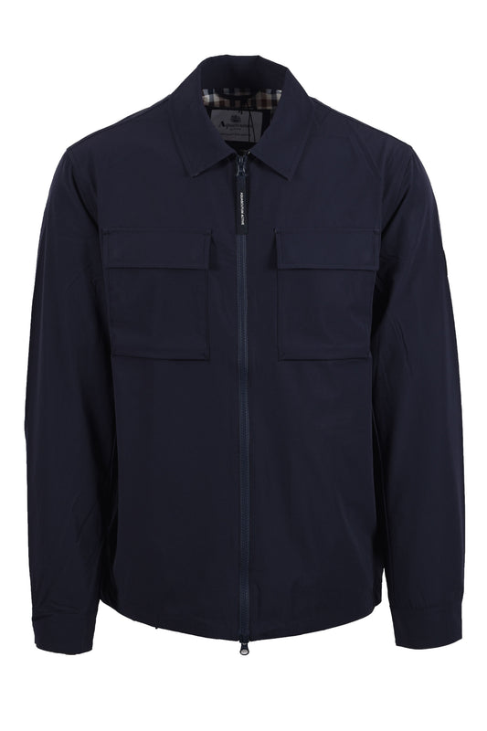 AQUASCUTUM SHELL SP OVERSHIRT NAVY