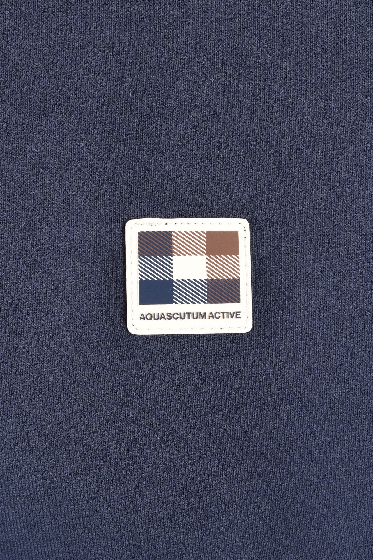 AQUASCUTUM SHOULDER FLEECE CREWNECK NAVY