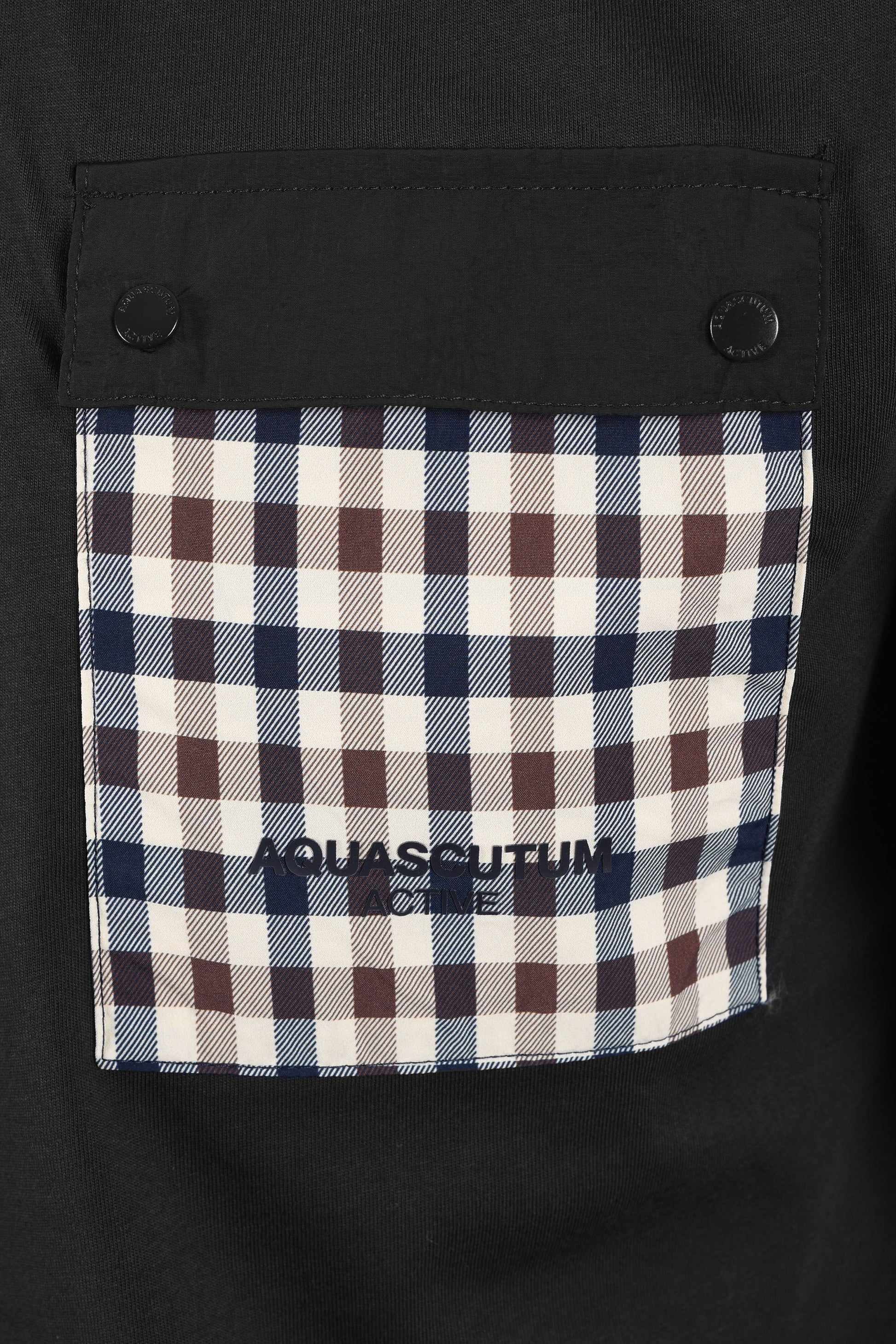 AQUASCUTUM TECH POCKET T-SHIRT BLACK Aquascutum Michael Stewart Menswear  T-Shirts