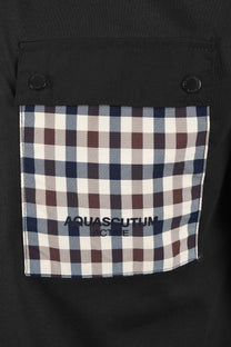 AQUASCUTUM TECH POCKET T-SHIRT BLACK Aquascutum Michael Stewart Menswear  T-Shirts