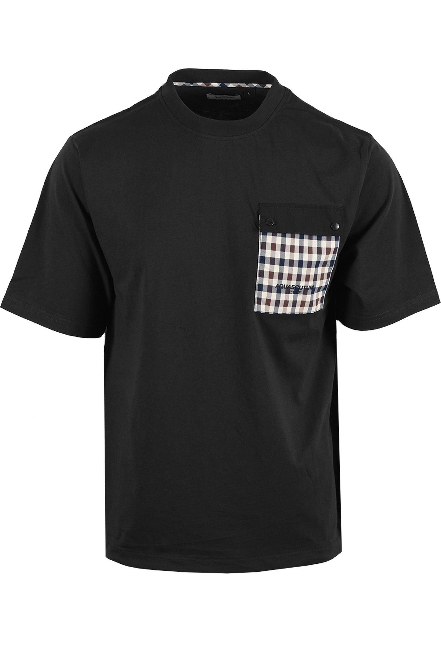 AQUASCUTUM TECH POCKET T-SHIRT BLACK Aquascutum Michael Stewart Menswear  T-Shirts