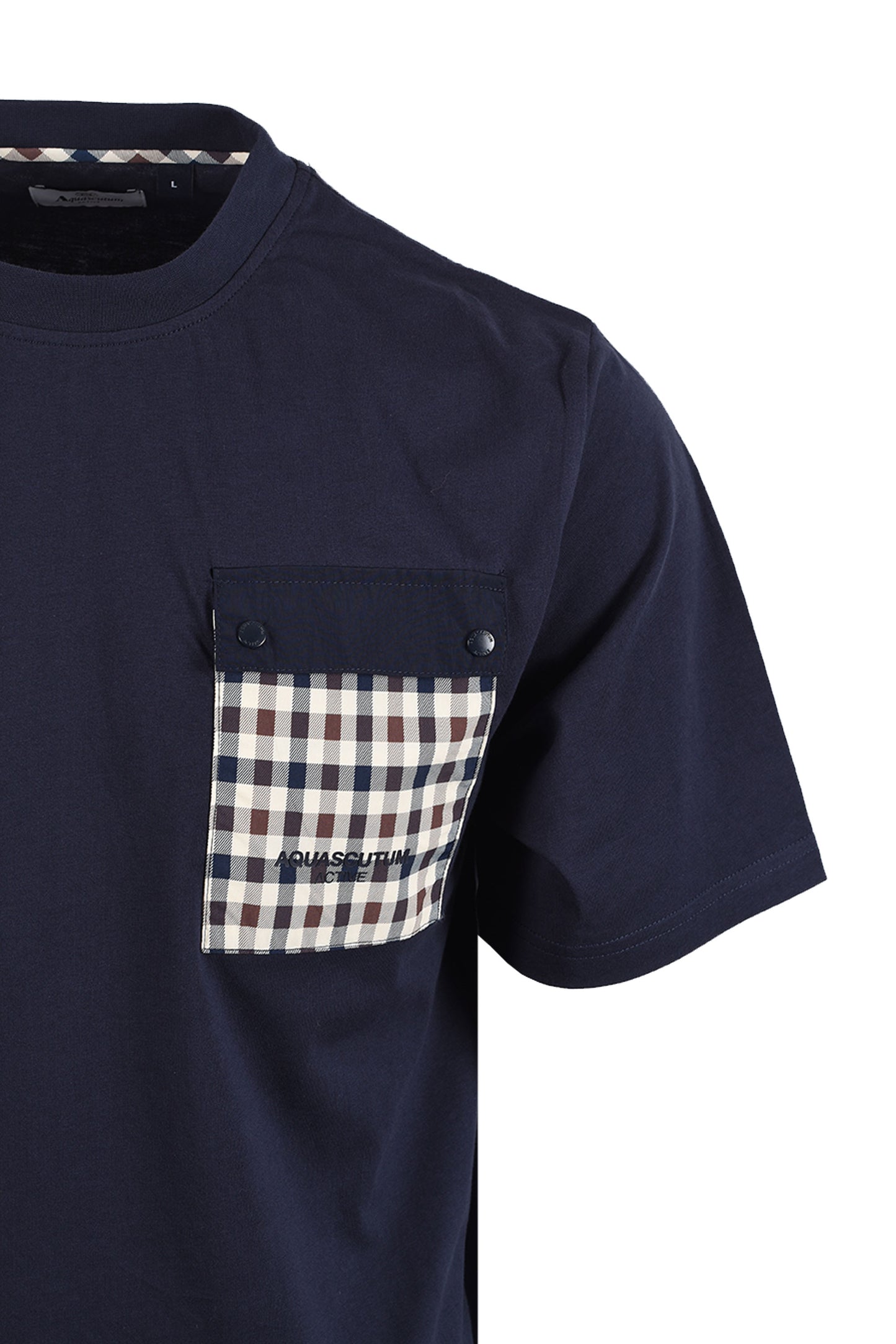 AQUASCUTUM TECH POCKET T-SHIRT NAVY Aquascutum Michael Stewart Menswear  T-Shirts