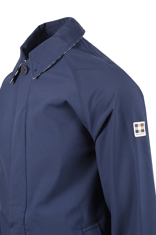 AQUASCUTUM THERMAS TRENCH COAT NAVY