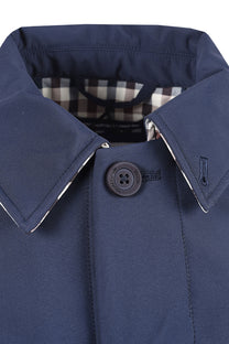 AQUASCUTUM THERMAS TRENCH COAT NAVY
