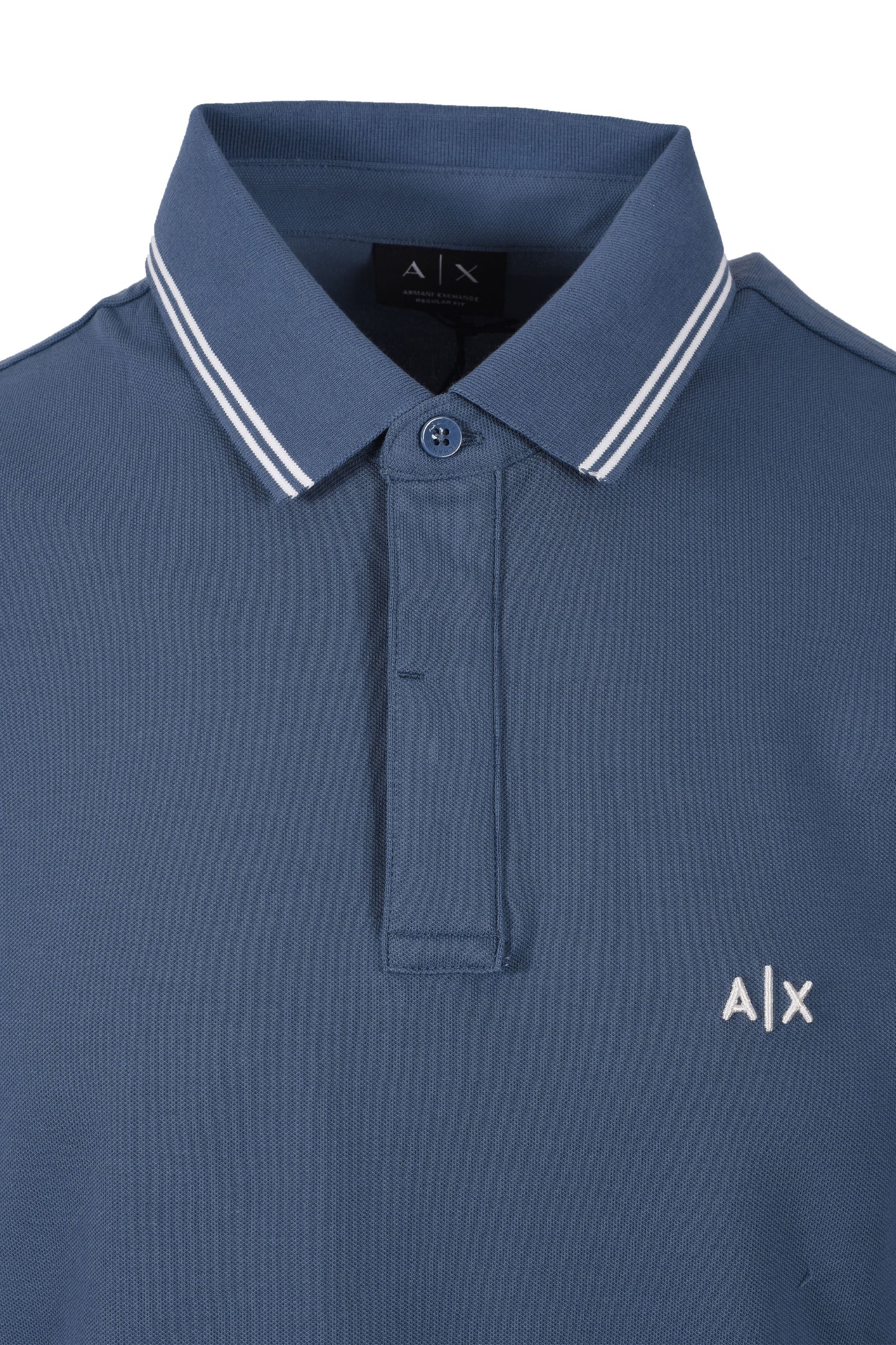 ARMANI EXCHANGE POLO SHIRT CHINA BLUE