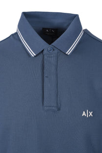 ARMANI EXCHANGE POLO SHIRT CHINA BLUE Armani Exchange