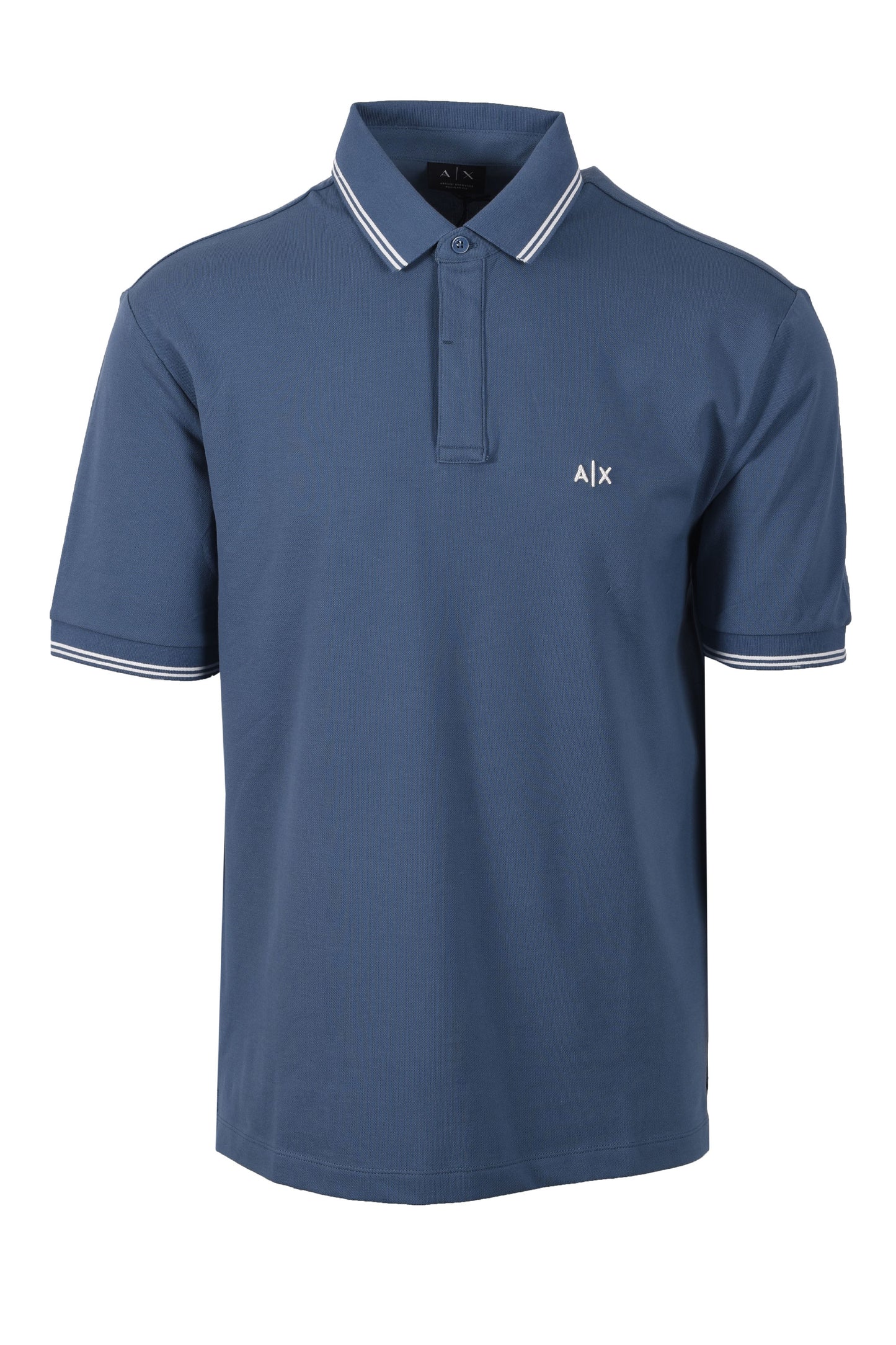 ARMANI EXCHANGE POLO SHIRT CHINA BLUE