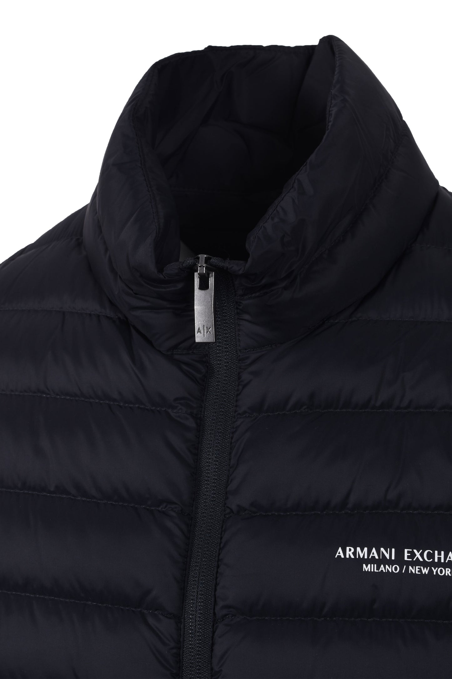 ARMANI EXCHANGE WOVEN DOWN JACKET DEEP NAVY
