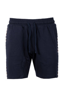Aquascutum Club Check Details Shorts Navy Aquascutum