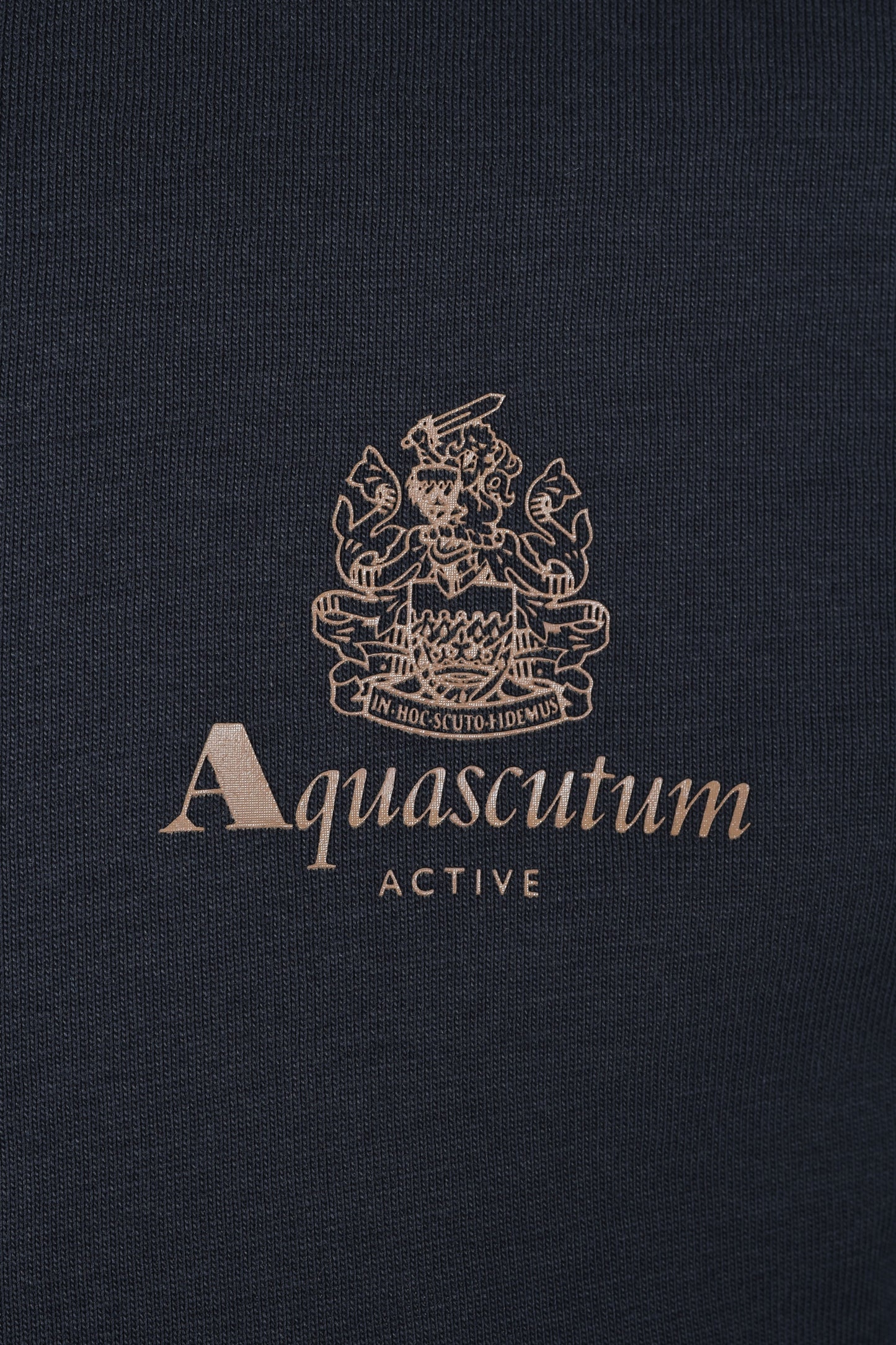 Aquascutum Club Check Details T-Shirt Navy