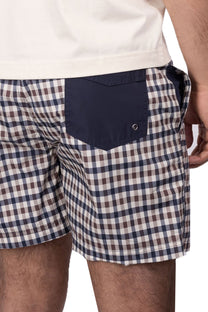 Aquascutum Iconic Volley Swim Shorts Club Check Aquascutum