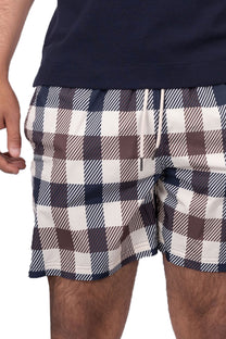 Aquascutum Macro Iconic Volley Swim Shorts Club Check Aquascutum