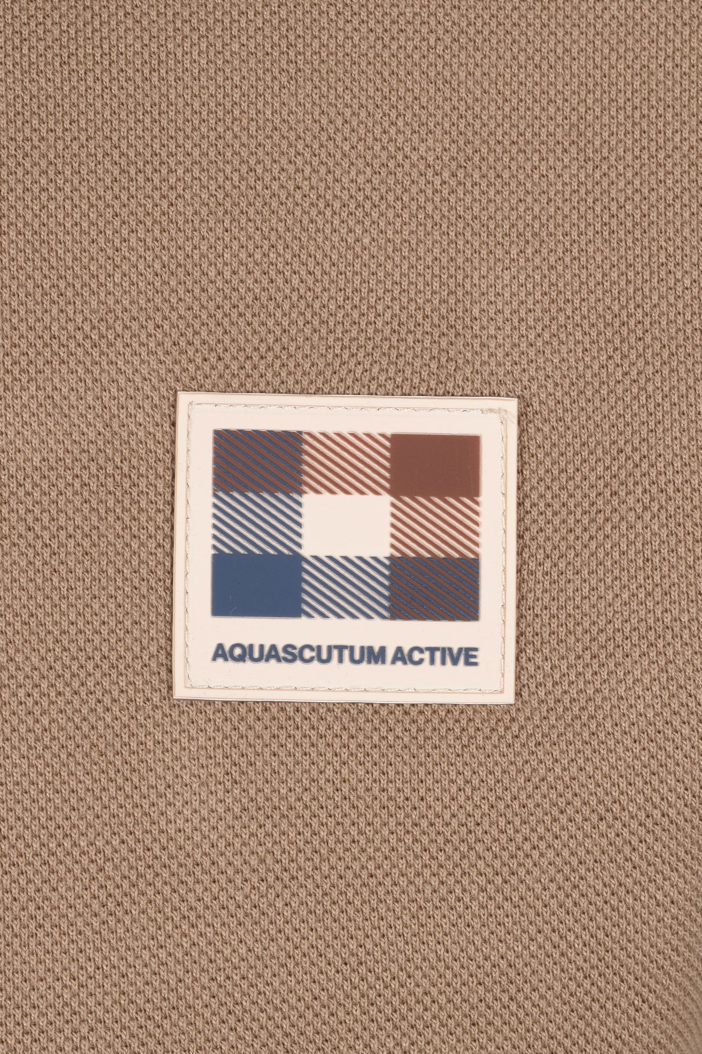 Aquascutum Patch Logo Polo Khaki