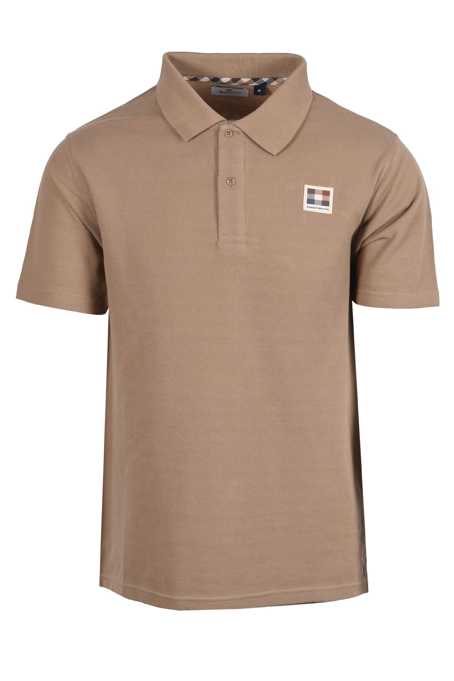 Aquascutum Patch Logo Polo Khaki