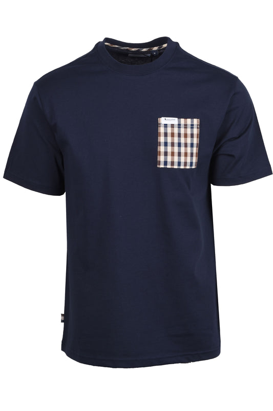 Aquascutum Pocket T-Shirt Navy