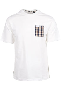 Aquascutum Pocket T-Shirt Old White Aquascutum