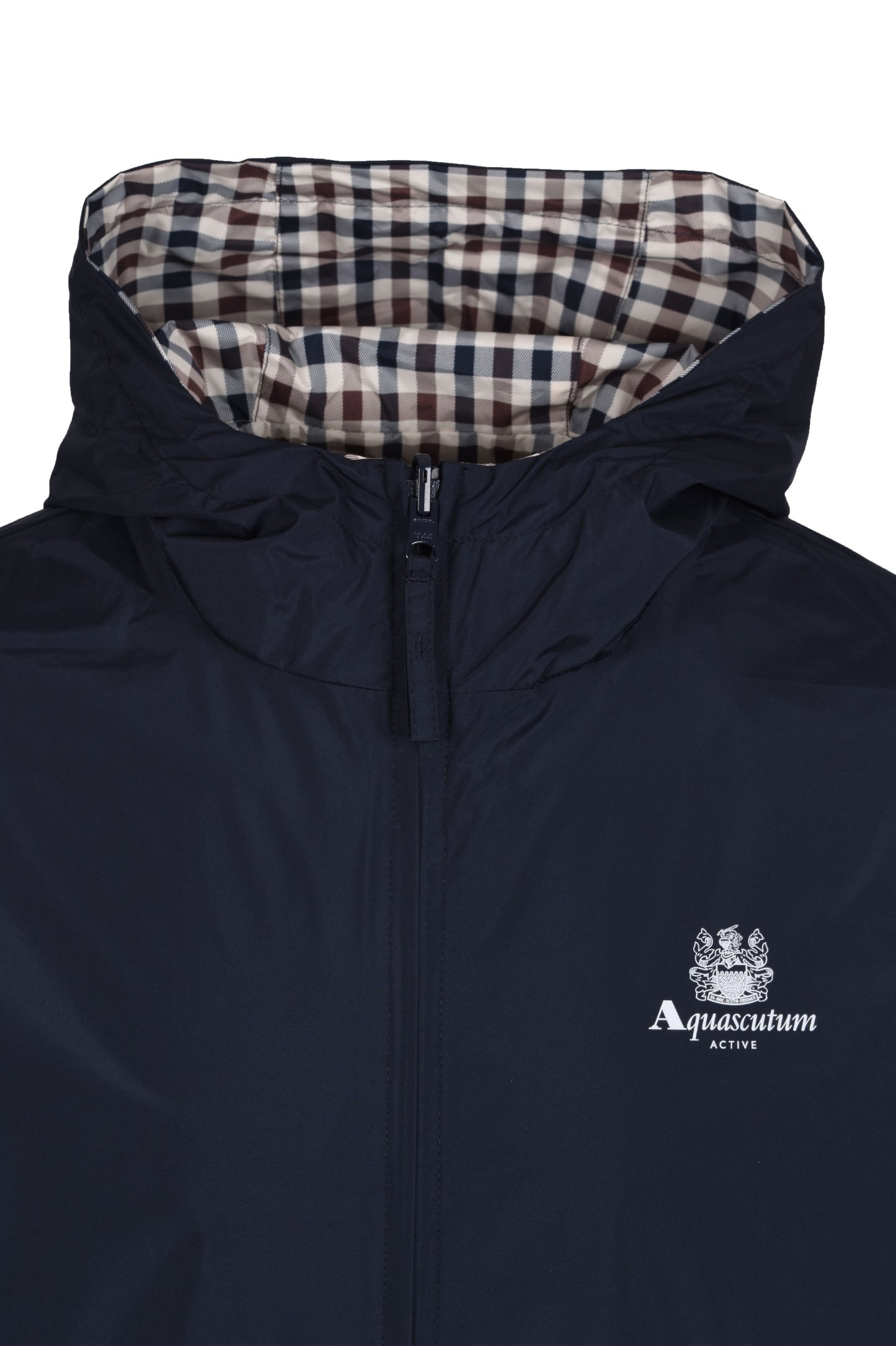 Aquascutum Reversible Hooded Sailor Jacket Navy