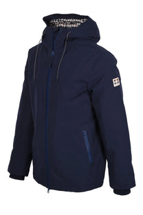 Aquascutum Shell Mid Parka Jacket Navy Aquascutum