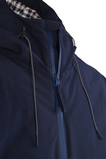Aquascutum Shell Mid Parka Jacket Navy Aquascutum