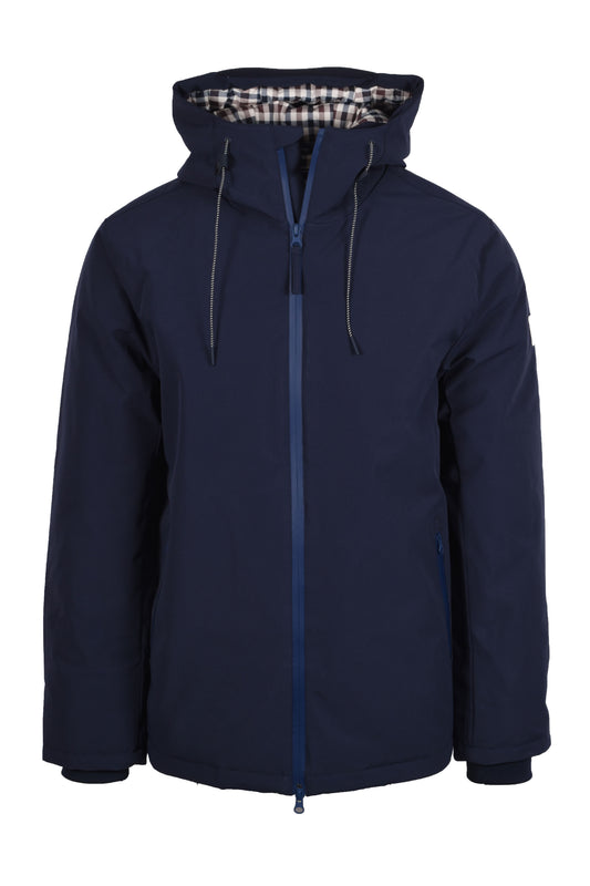 Aquascutum Shell Mid Parka Jacket Navy