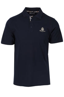 Aquascutum Small Logo Piquet Polo Shirt Navy Aquascutum