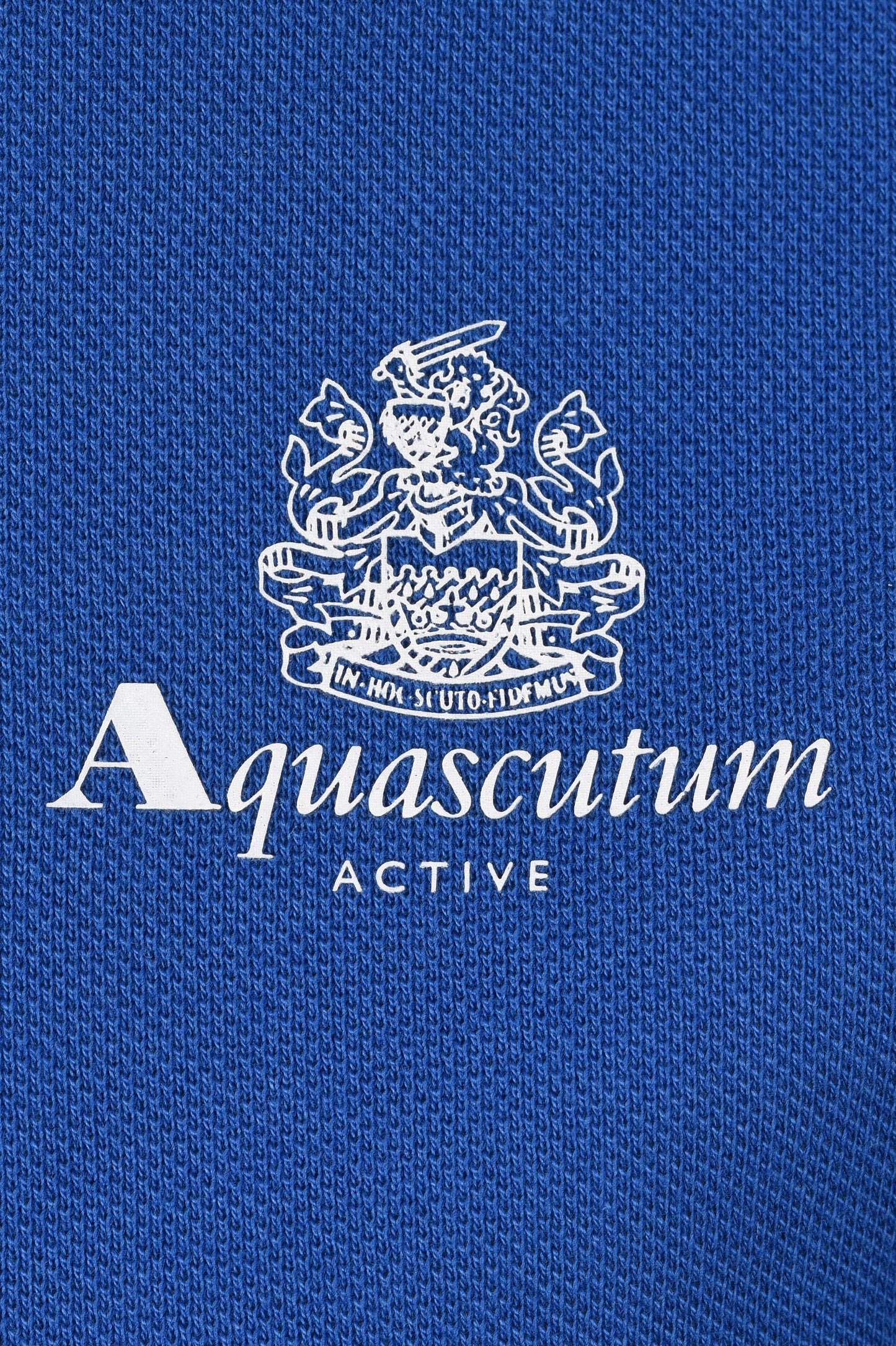 Aquascutum Small Logo Piquet Polo Shirt Royal Blue