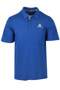 Aquascutum Small Logo Piquet Polo Shirt Royal Blue Aquascutum