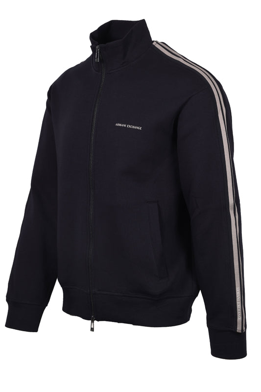 Armani Exchange Full Zip Sweatshirt Deep Navy