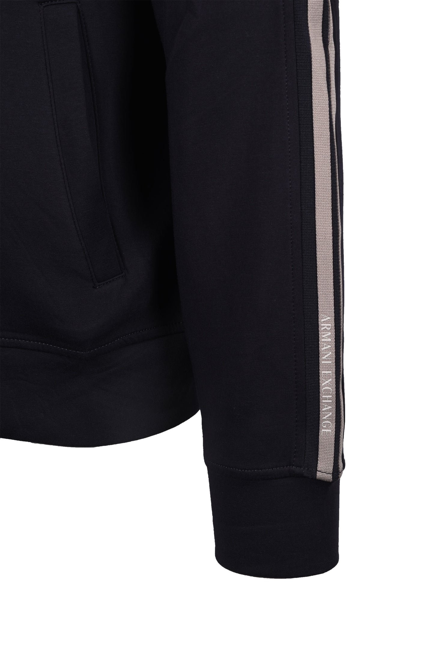 Armani Exchange Full Zip Sweatshirt Deep Navy