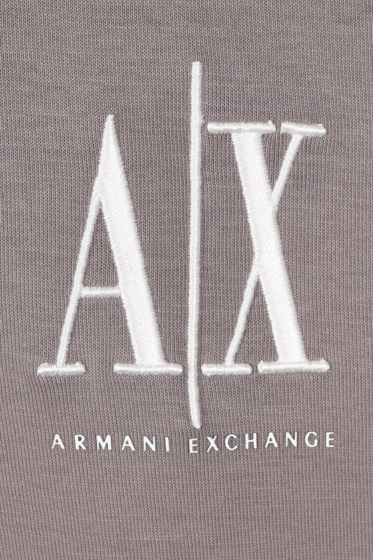 Armani Exchange Half Zip Sweatshirt Driftwood
