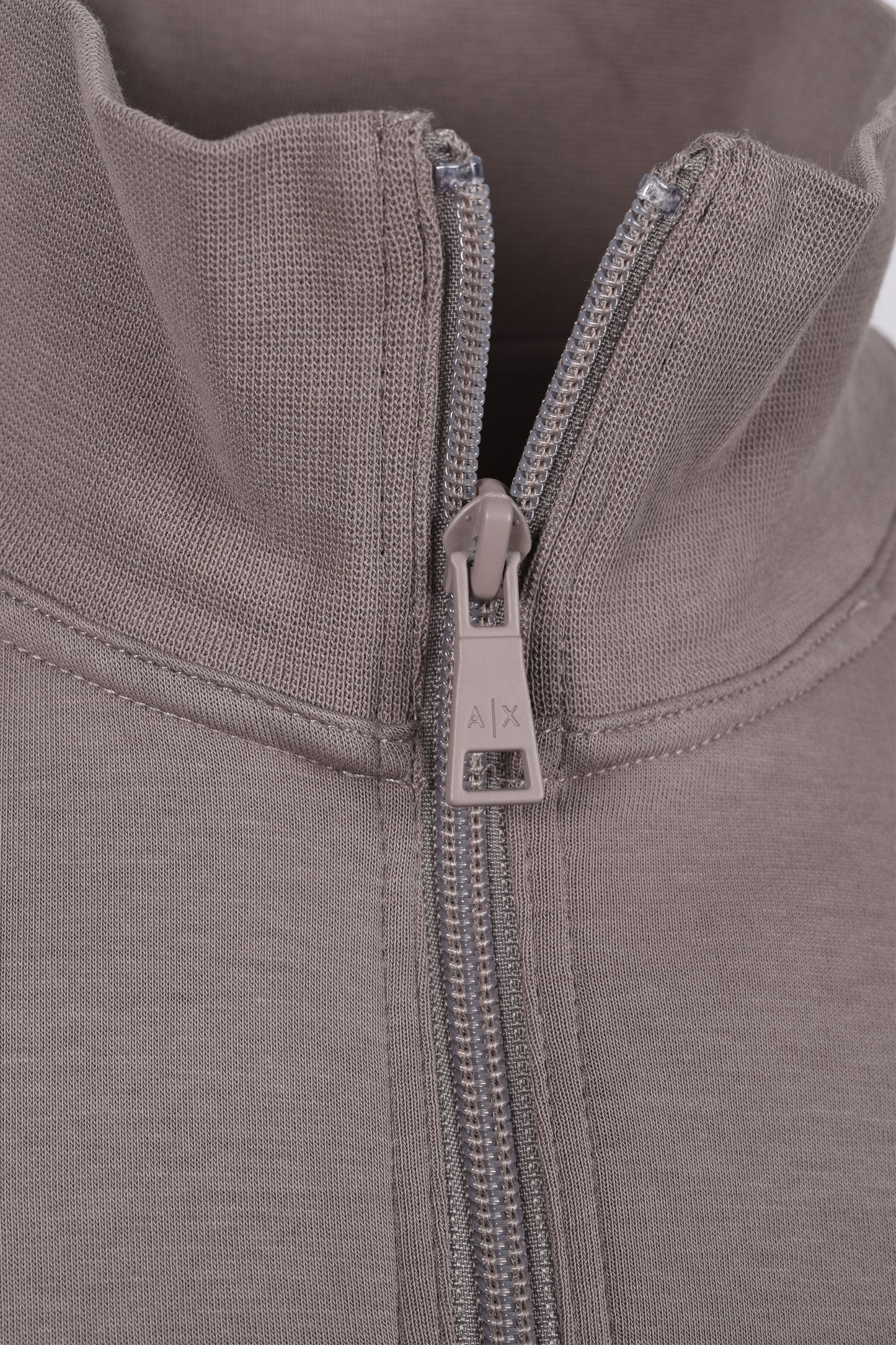 Armani Exchange Half Zip Sweatshirt Driftwood