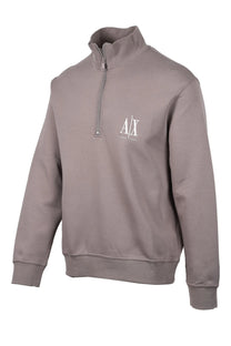 Armani Exchange Half Zip Sweatshirt Driftwood Armani Exchange