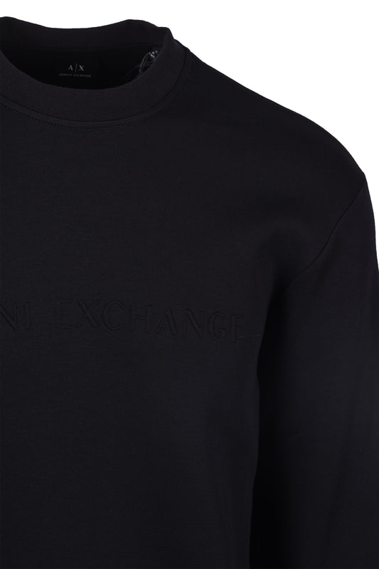 Armani Exchange Jersey Crew Neck Sweat Shirt Black