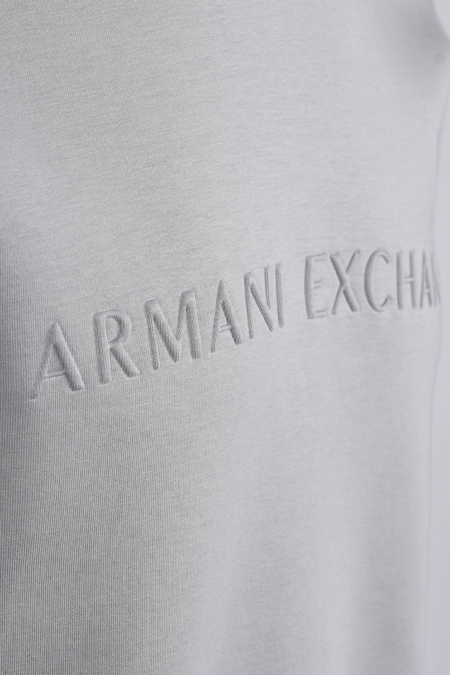 Armani Exchange Jersey Crew Neck Sweatshirt Neutral Gray