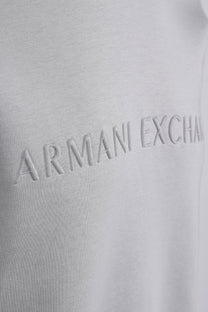 Armani Exchange Jersey Crew Neck Sweatshirt Neutral Gray Armani Exchange