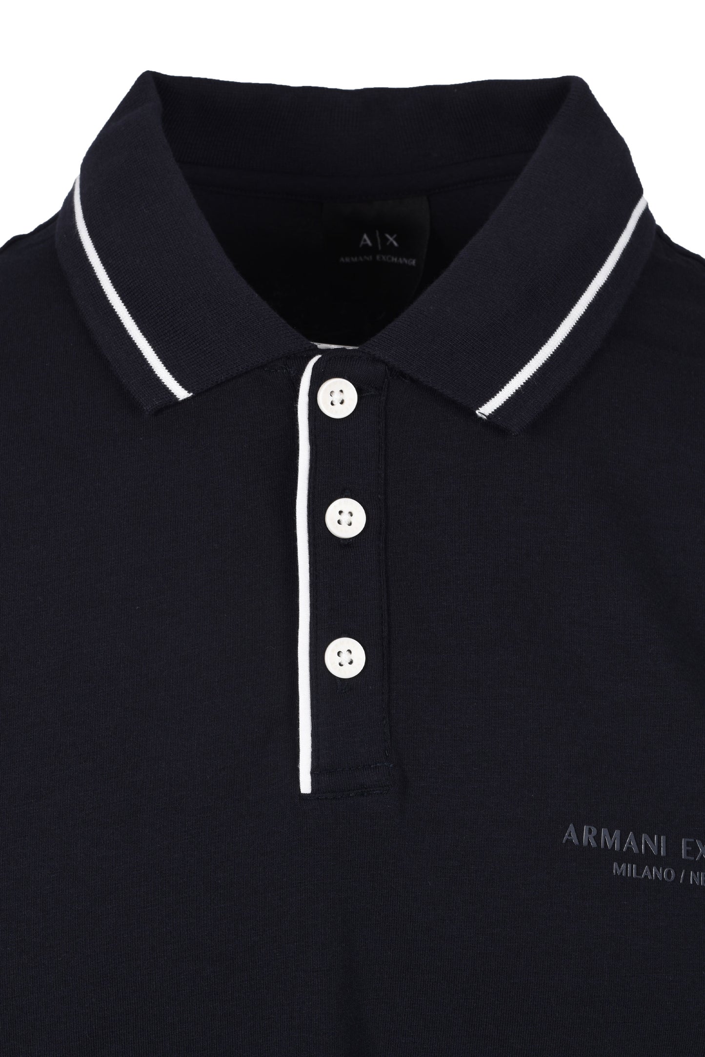 Armani Exchange Jersey Polo Shirt Deep Navy