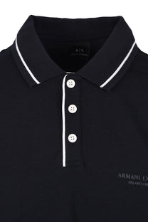 Armani Exchange Jersey Polo Shirt Deep Navy Armani Exchange