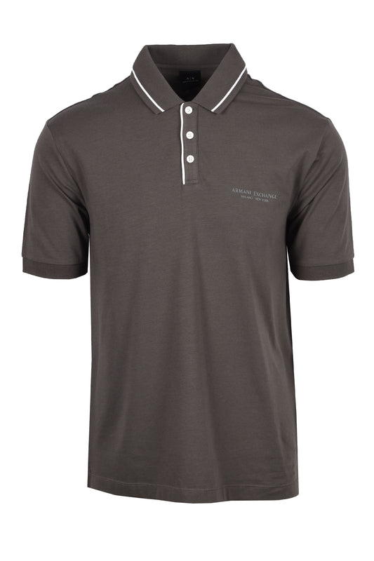 Armani Exchange Jersey Polo Shirt Sage