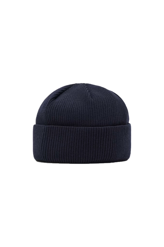 Armani Exchange Knitted Beanie Hat Deep Navy