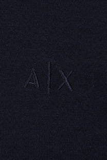Armani Exchange Knitted Polo Shirt Navy Armani Exchange