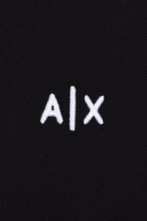 Armani Exchange Long Sleeve Polo Shirt Black Armani Exchange