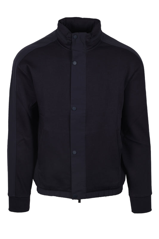 Armani Exchange Mix Media Sweatshirt Deep Navy