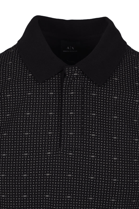 Armani Exchange Polo Shirt Black/Pattern