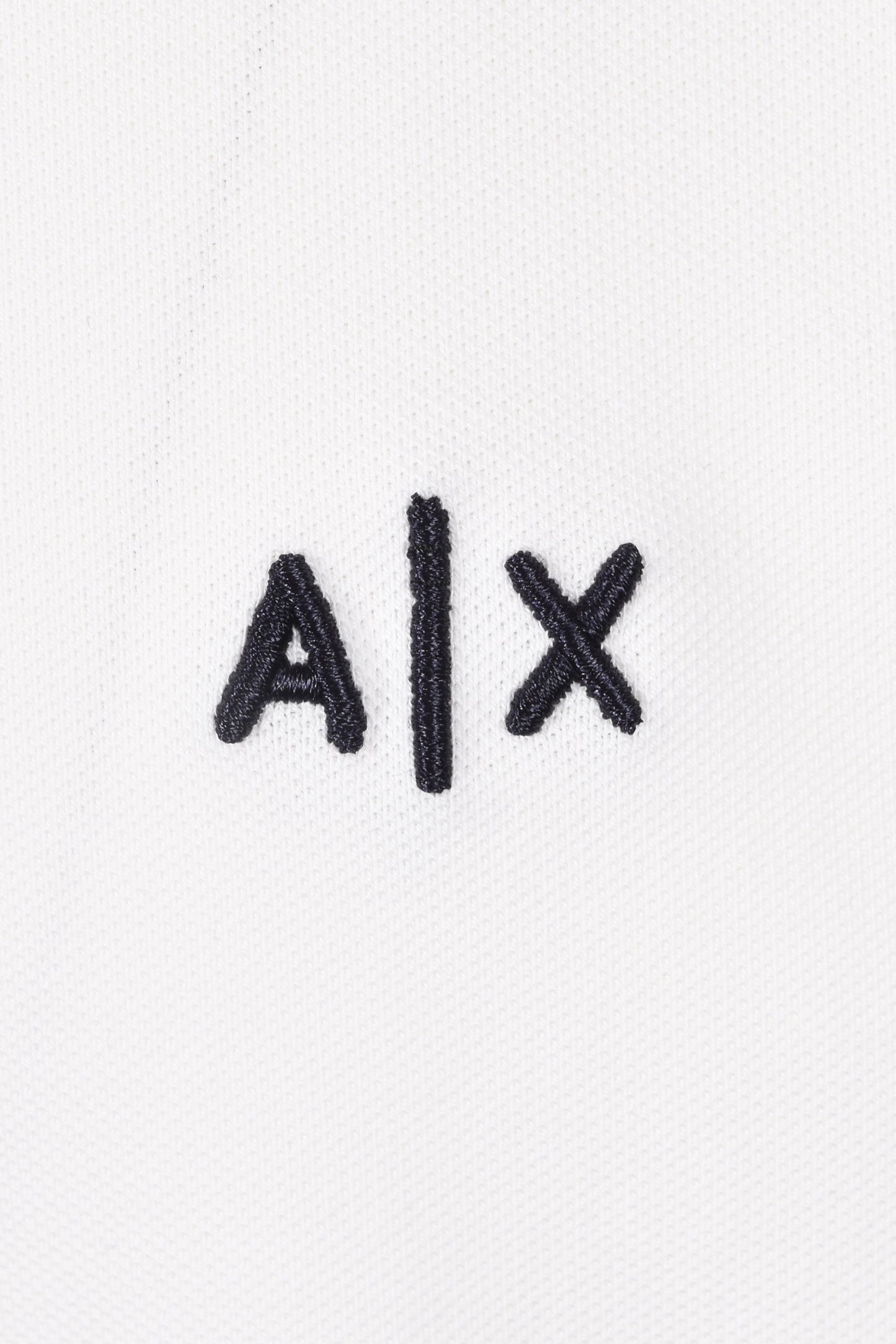 Armani Exchange Tipped Polo Shirt Off White