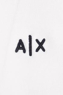 Armani Exchange Tipped Polo Shirt Off White Armani Exchange