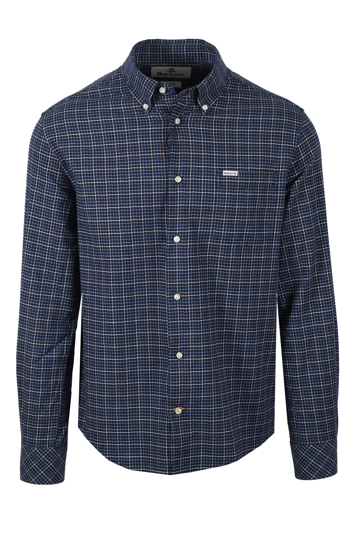 BARBOUR ALDERWOOD SHIRT NAVY Barbour Michael Stewart Menswear  Shirts