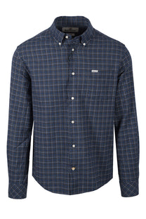 BARBOUR ALDERWOOD SHIRT NAVY Barbour Michael Stewart Menswear  Shirts
