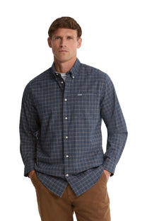BARBOUR ALDERWOOD SHIRT NAVY Barbour Michael Stewart Menswear  Shirts