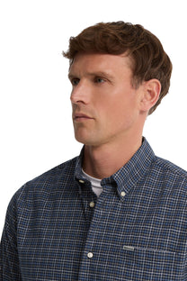 BARBOUR ALDERWOOD SHIRT NAVY Barbour Michael Stewart Menswear  Shirts